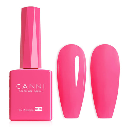 CANNI Neon Pink Gel Nail Polish bottle front view