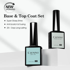 CANNI No Wipe Gel Top Coat bottle close-up