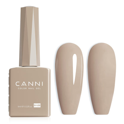 CANNI Nude Gel Nail Polish Light Brown bottle front view