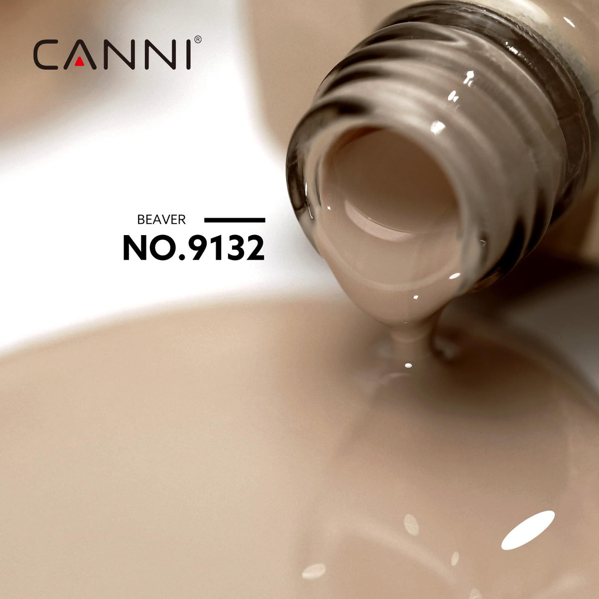 CANNI Nude Gel Nail Polish Light Brown bottle with label