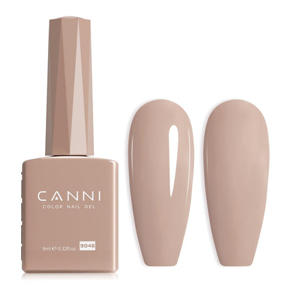 CANNI Nude Gel Nail Polish Light Brown front view