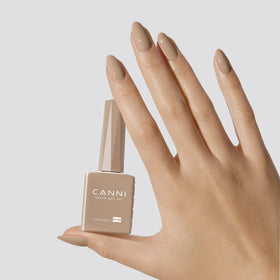 CANNI Nude Gel Nail Polish Light Brown with UV lamp