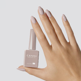CANNI Nude Gel Nail Polish Light Brown with UV lamp