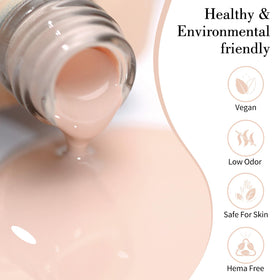 CANNI Nude Pink Gel Nail Polish 9ml bottle side view