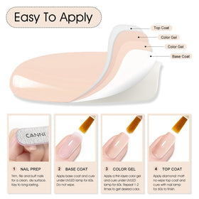 CANNI Nude Pink Gel Nail Polish 9ml packaging