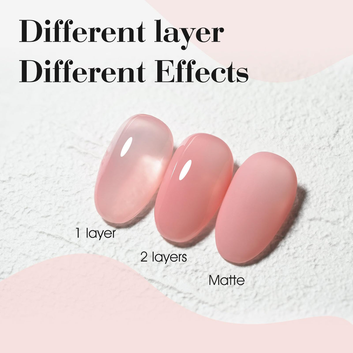 CANNI Nude Pink Gel Nail Polish application on nails