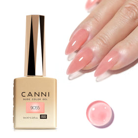 CANNI Nude Pink Gel Nail Polish front view in colour bottle