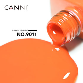 CANNI Orange Gel Nail Polish bottle side view