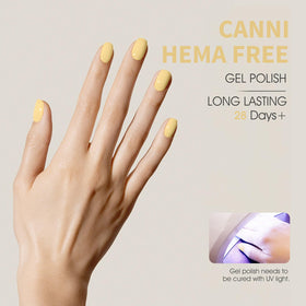 CANNI Pale Yellow Gel Nail Polish bottle with label