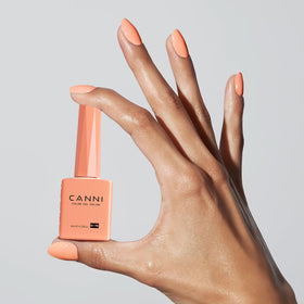 CANNI Pastel Pink Gel Nail Polish colour bottle on a table