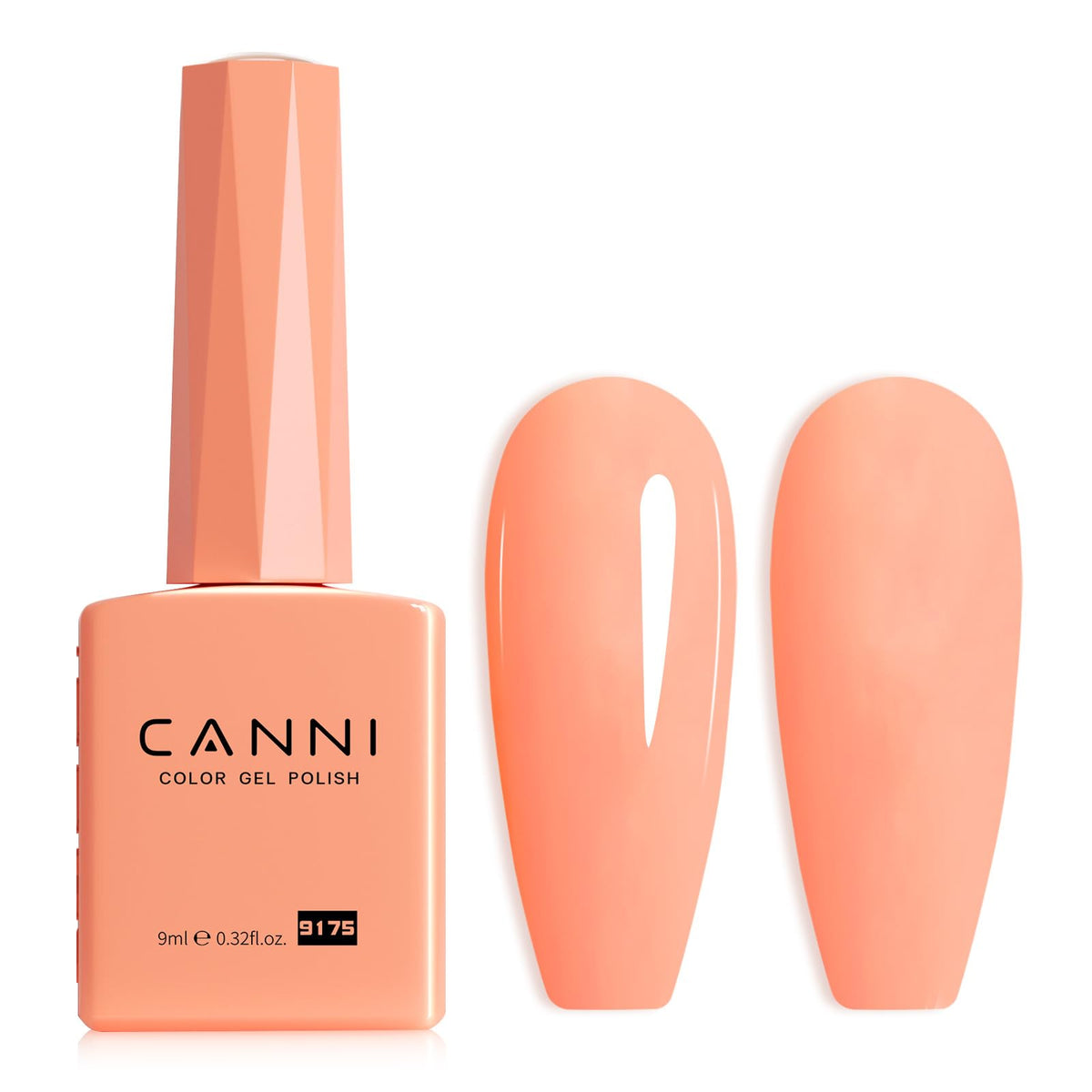 CANNI Pastel Pink Gel Nail Polish front view with colour bottle
