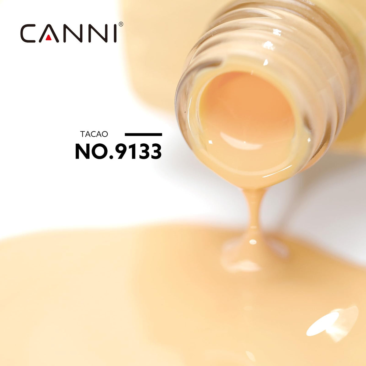 CANNI Pastel Yellow Gel Nail Polish bottle with cap