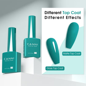 CANNI Persian Green Blue Gel Nail Polish with nail art tools