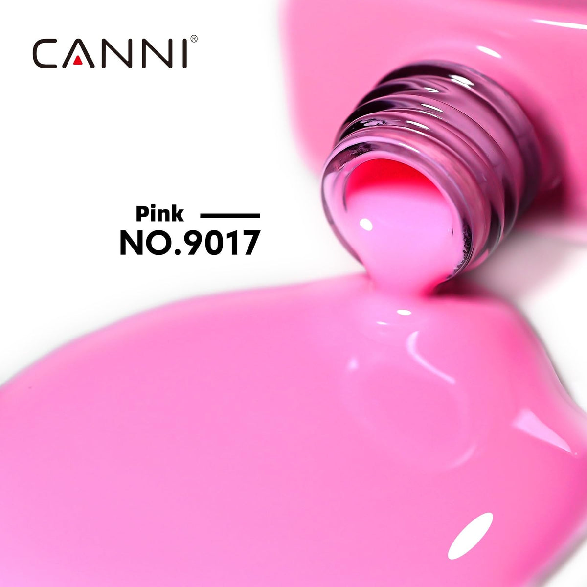 CANNI Pink Gel Nail Polish application on nails