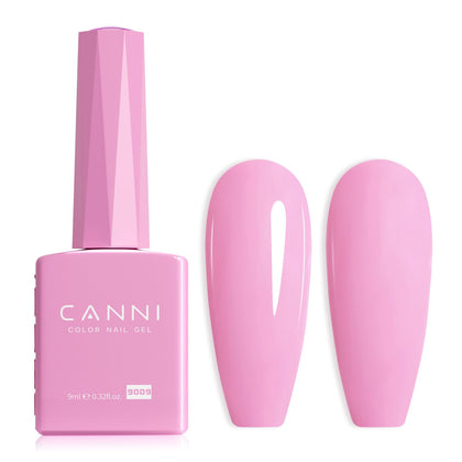 CANNI Pink Gel Nail Polish front view in colour bottle