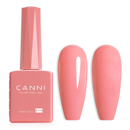 CANNI Pink Gel Nail Polish front view in colour bottle