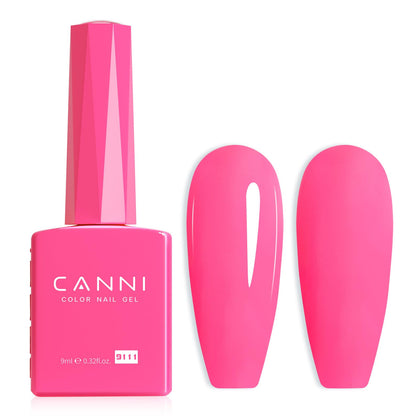 CANNI Pink Gel Nail Polish front view with high gloss finish