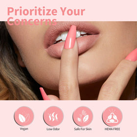 CANNI Pink Gel Nail Polish showing glossy finish