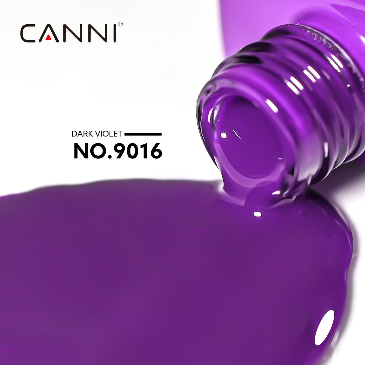 CANNI Purple Gel Nail Polish application on nails