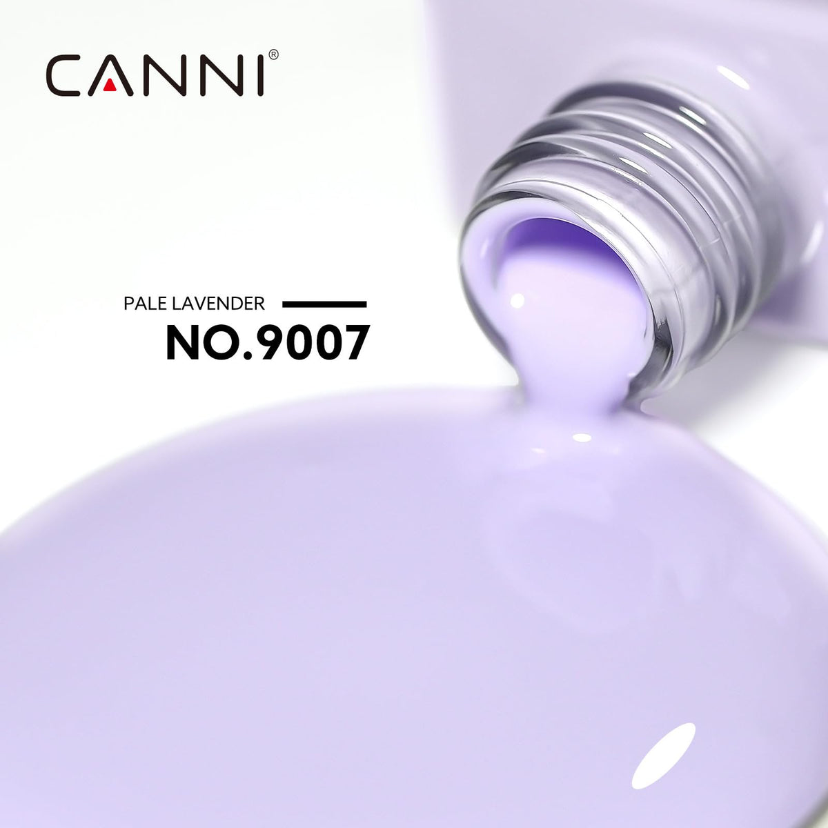 CANNI Purple Gel Nail Polish light purple bottle side view