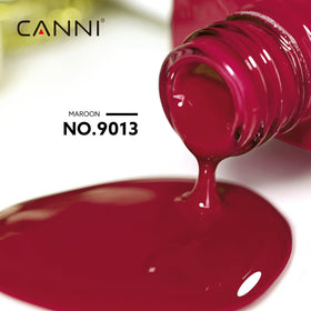 CANNI Red Gel Nail Polish application on nails