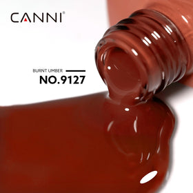 CANNI Red Gel Nail Polish application on nails
