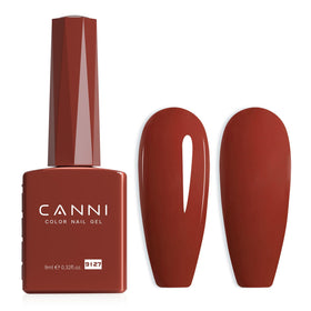 CANNI Red Gel Nail Polish front view in colour bottle