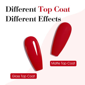 CANNI Red Gel Nail Polish on a manicure table