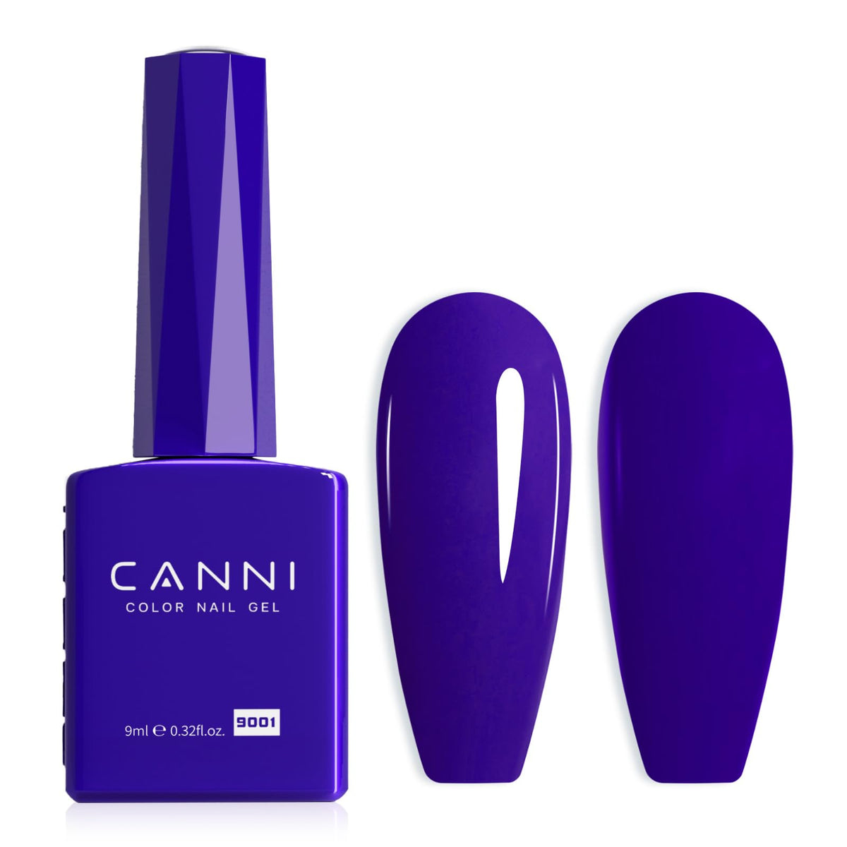 CANNI Royal Blue Gel Nail Polish front view in colour bottle