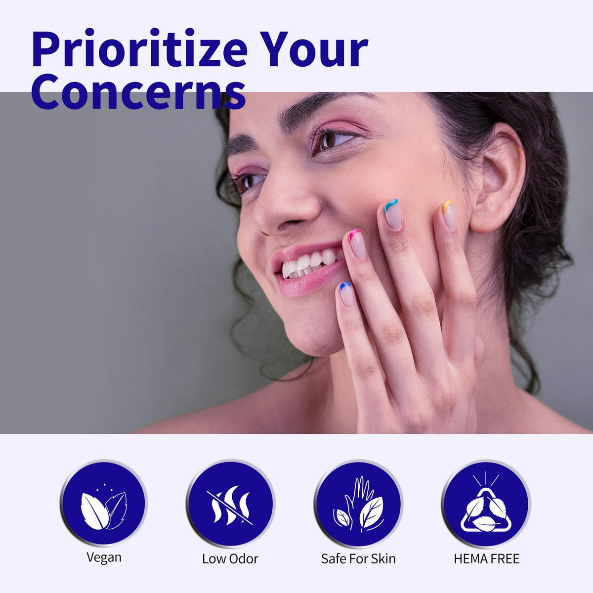 CANNI Royal Blue Gel Nail Polish packaging details