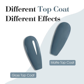 CANNI Slate Blue Gel Nail Polish application on nails