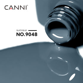 CANNI Slate Blue Gel Nail Polish showing deep navy to baby blue gradient