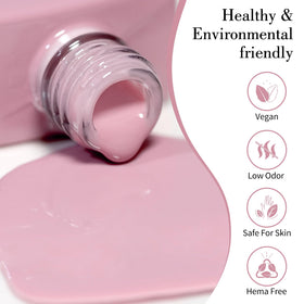 CANNI Soft Pink Jelly Gel Nail Polish 9ml bottle with brush