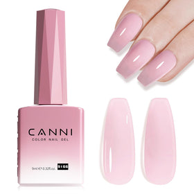CANNI Soft Pink Jelly Gel Nail Polish 9ml front view