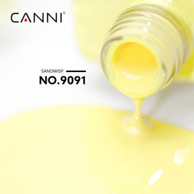 CANNI Yellow Gel Nail Polish bottle side view