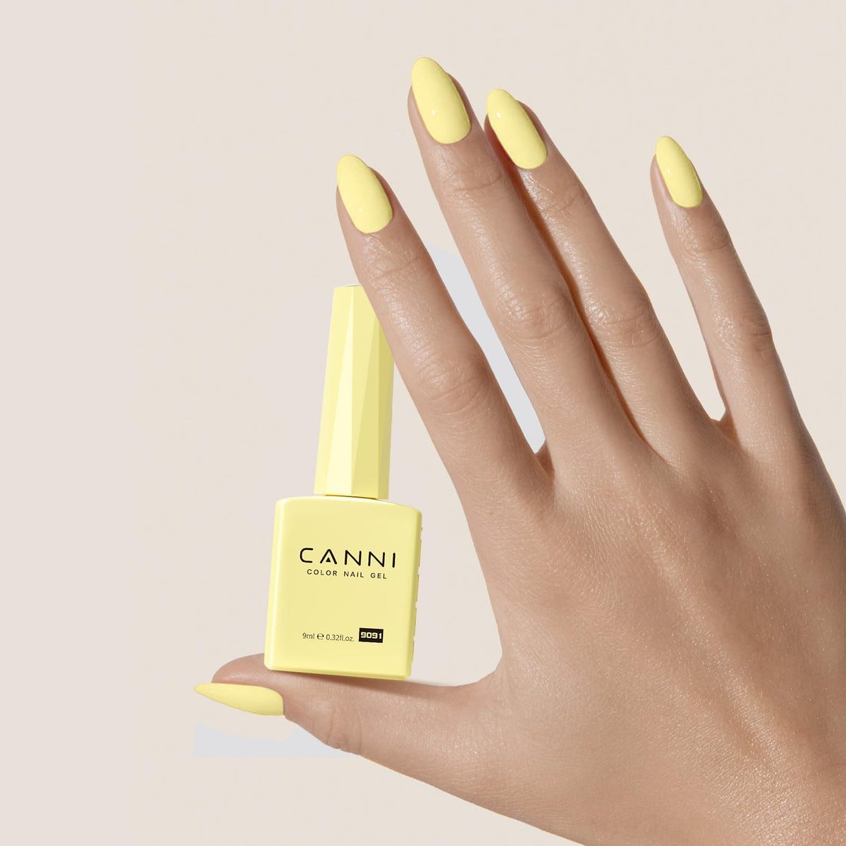 CANNI Yellow Gel Nail Polish packaging details