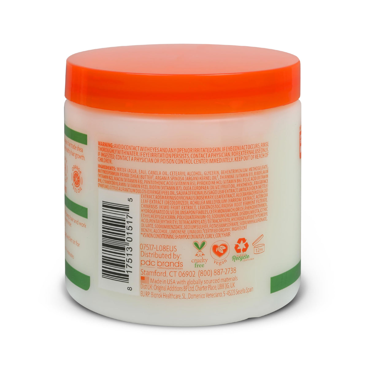 Cantu Argan Oil Leave-In Conditioning Repair Cream 16oz back view