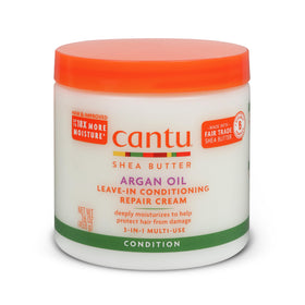 Cantu Argan Oil Leave-In Conditioning Repair Cream 16oz front view