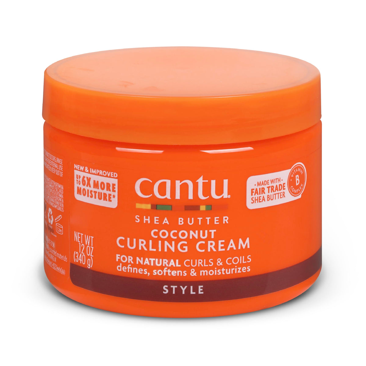 Cantu Coconut Curling Cream 12 oz front view with packaging
