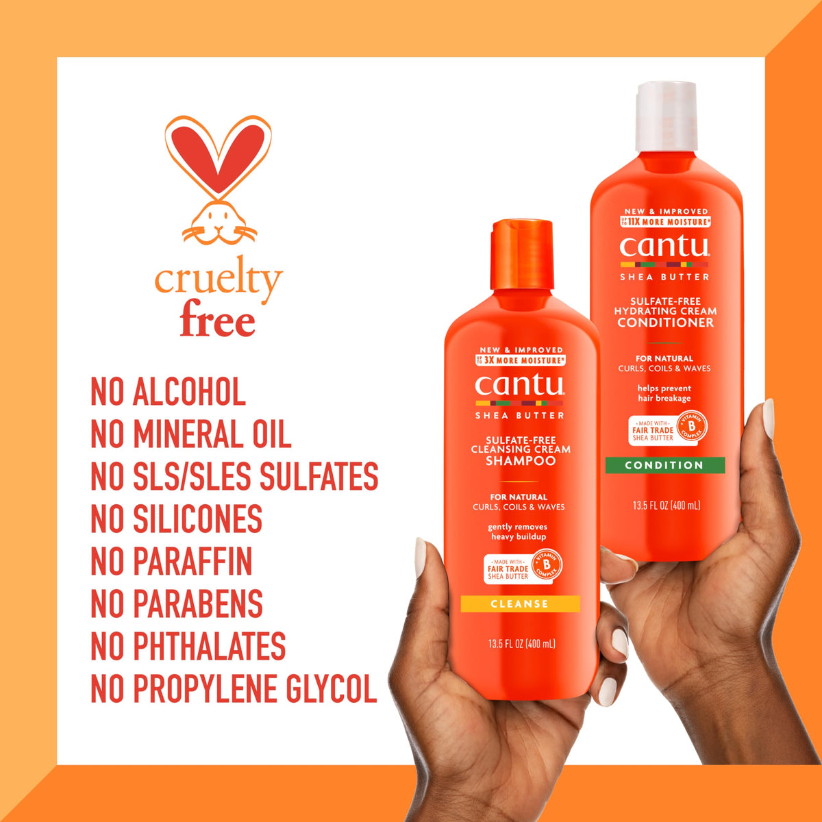 Cantu Conditioner applied to natural curls for hydration