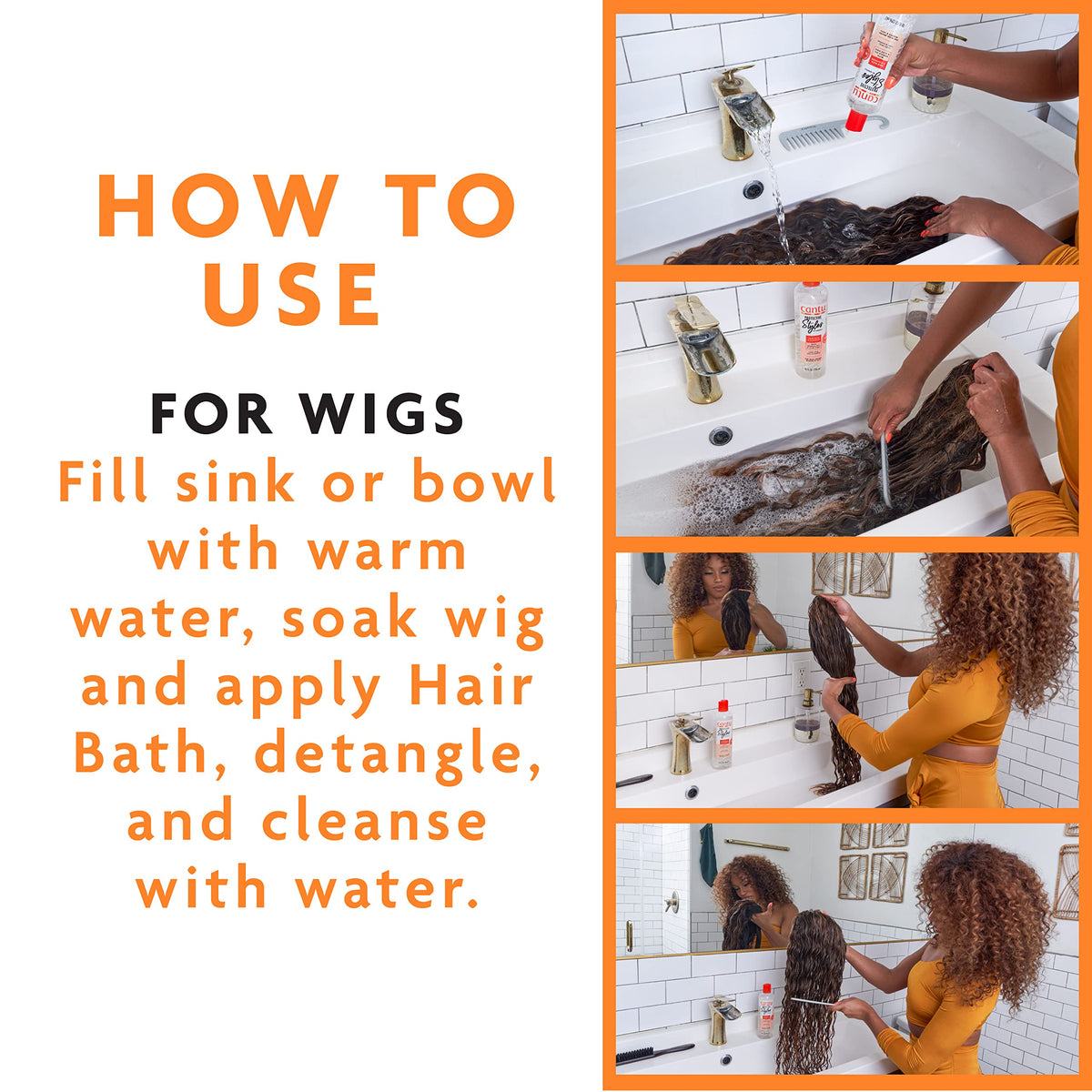 Cantu Hair Bath & Cleanser 10oz packaging details