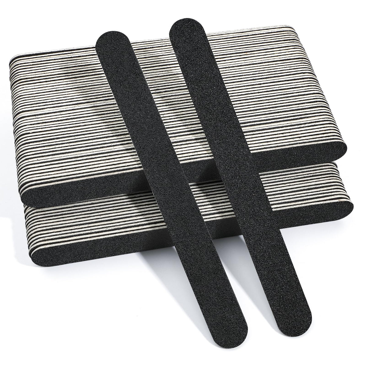 CANVALITE Nail File Pack 100PCS black emery boards