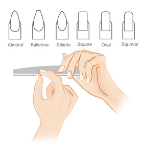 CANVALITE Nail Files displayed with nail care accessories