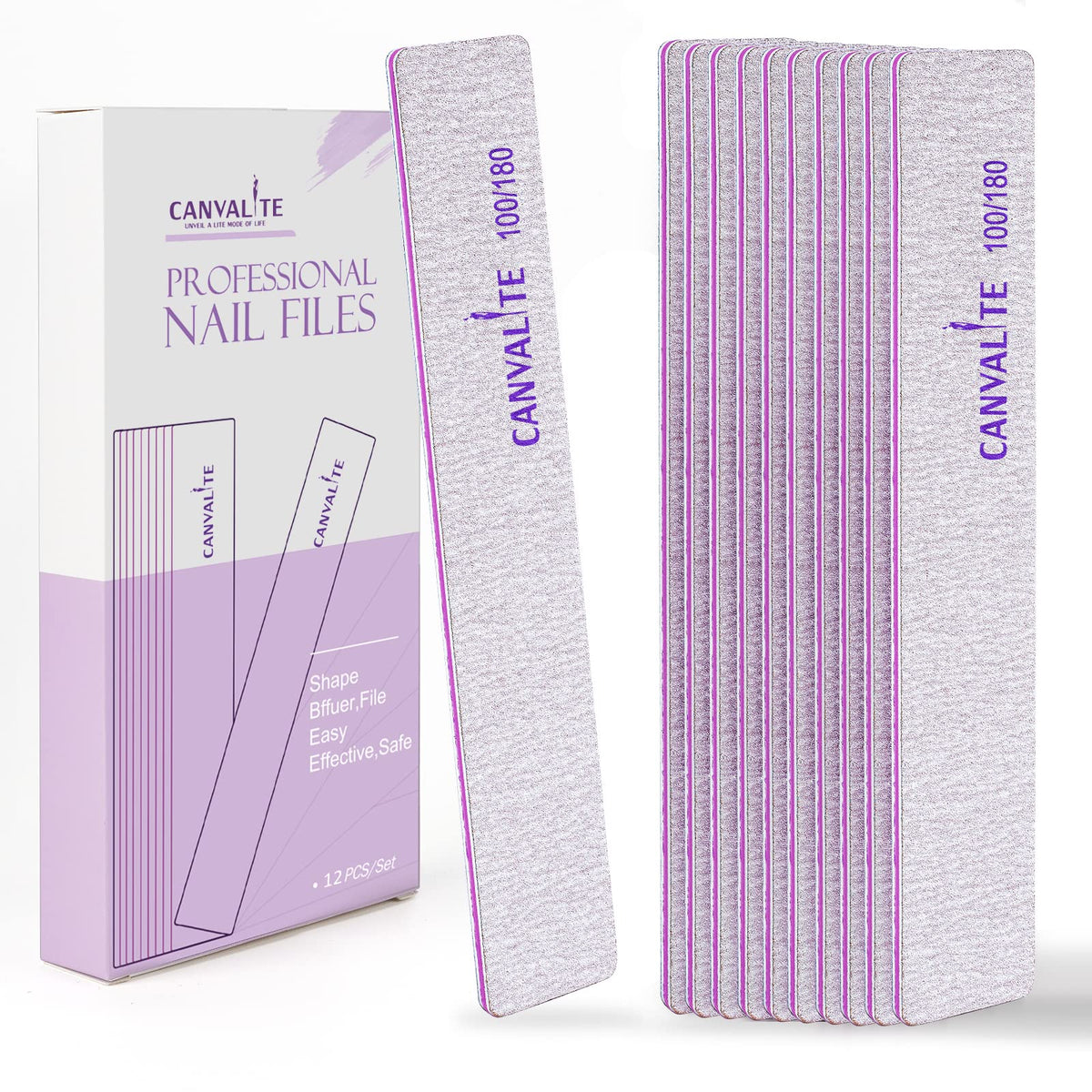CANVALITE nail files in a nail care kit