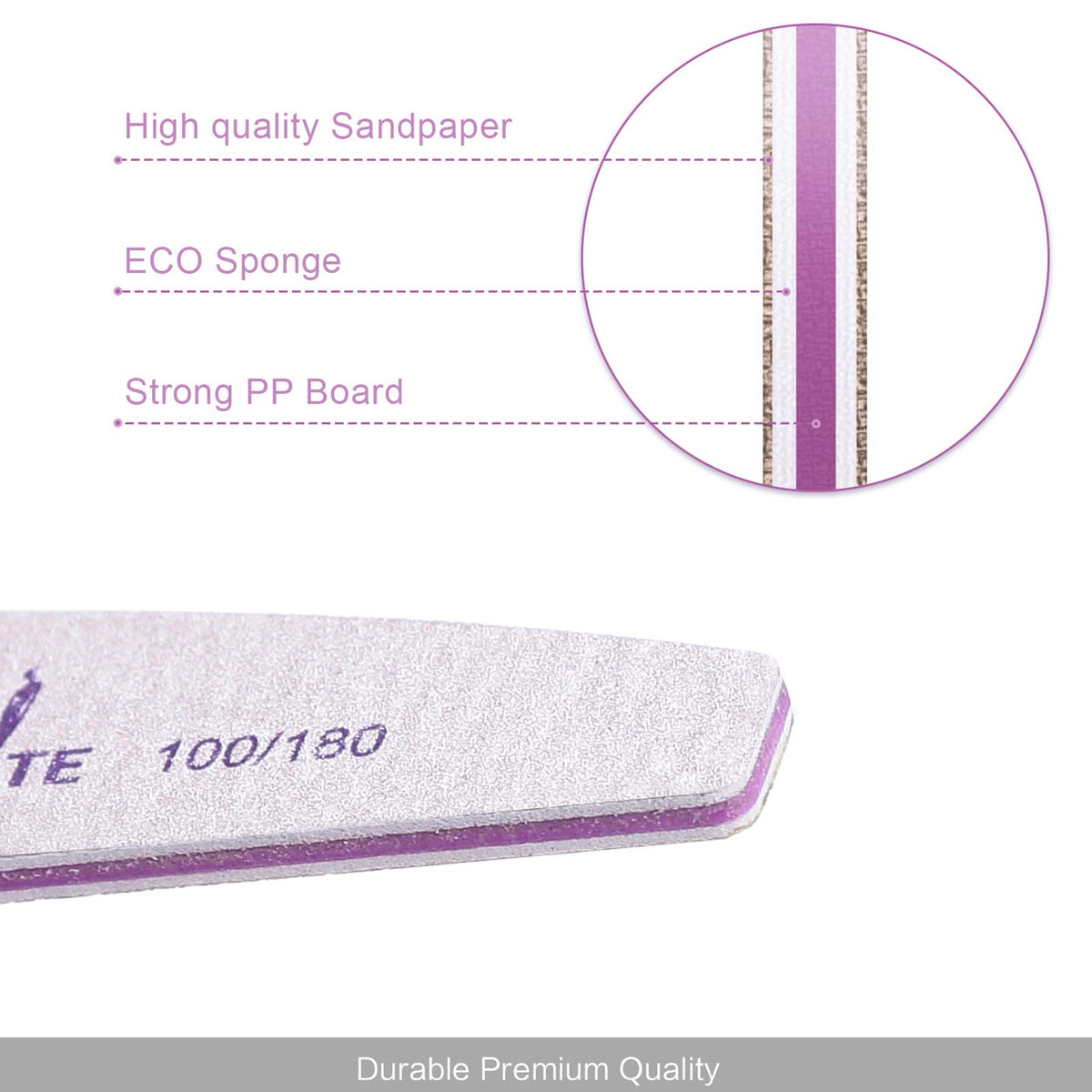 CANVALITE Nail Files pack of 50 with packaging