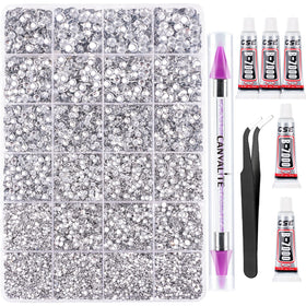 CANVALITE rhinestones set with 25000 clear gems and tools