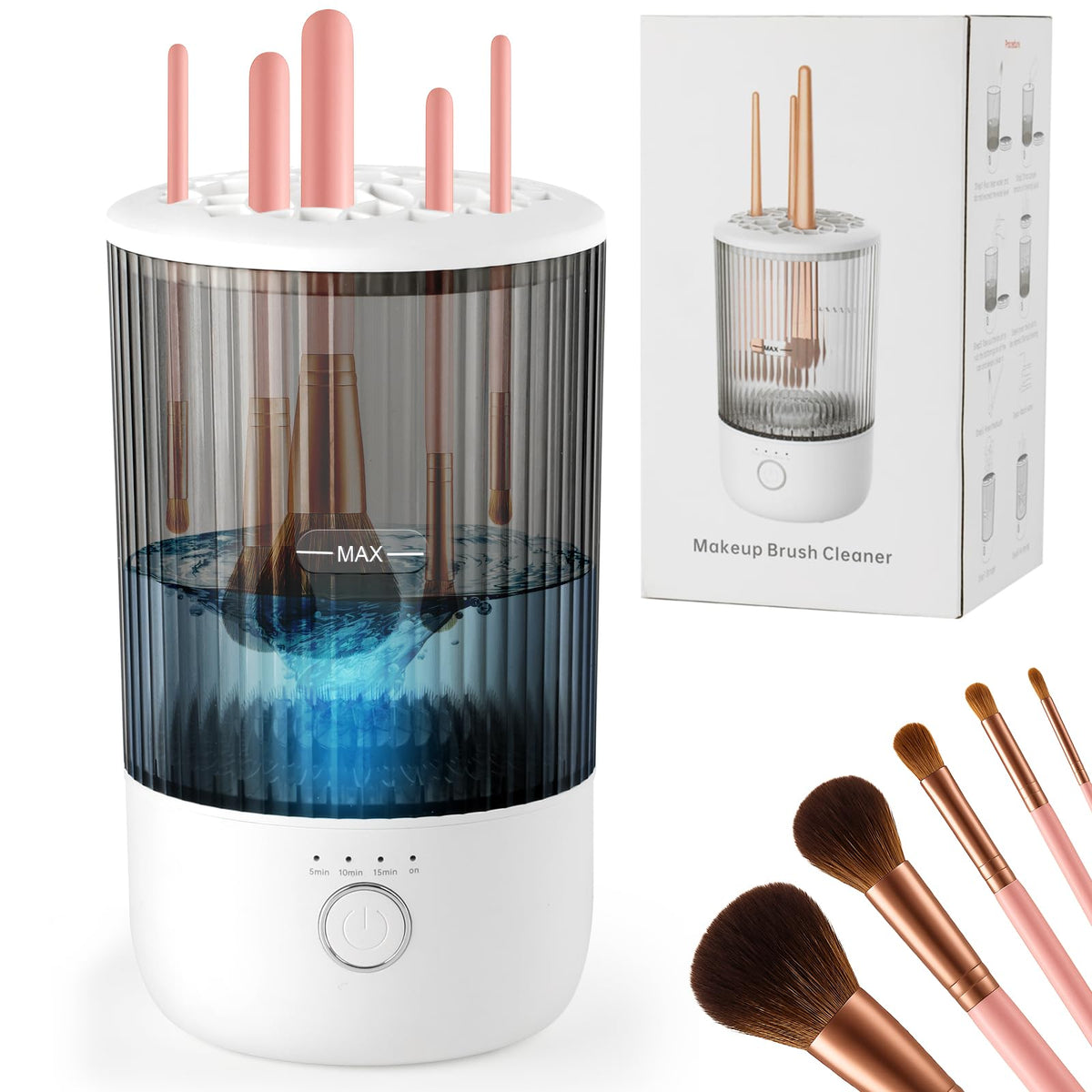 CAPOT Automatic Electric Makeup Brush Cleaner front view