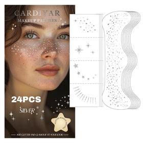 Cardiyar Glitter Freckles 24PCS pack front view with gold patches