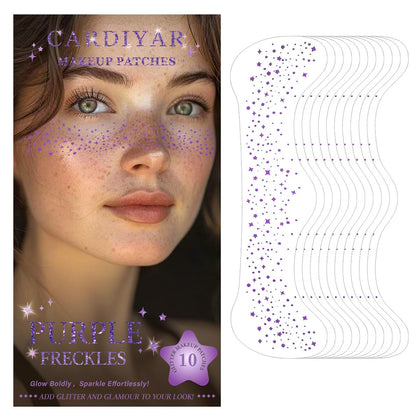 Cardiyar Glitter Freckles 24PCS pack front view with patches