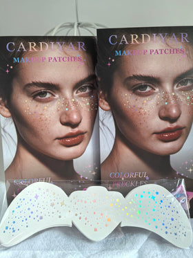 Cardiyar Glitter Freckles displayed on a makeup table